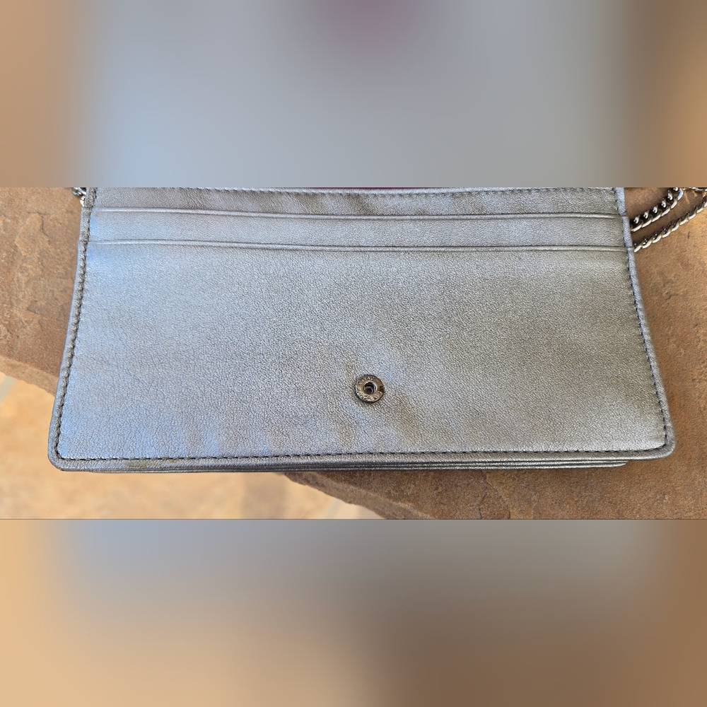 Coach Pink and Silver Vintage 2009 Wallet With Shoulder Strap - Picture 10 of 12